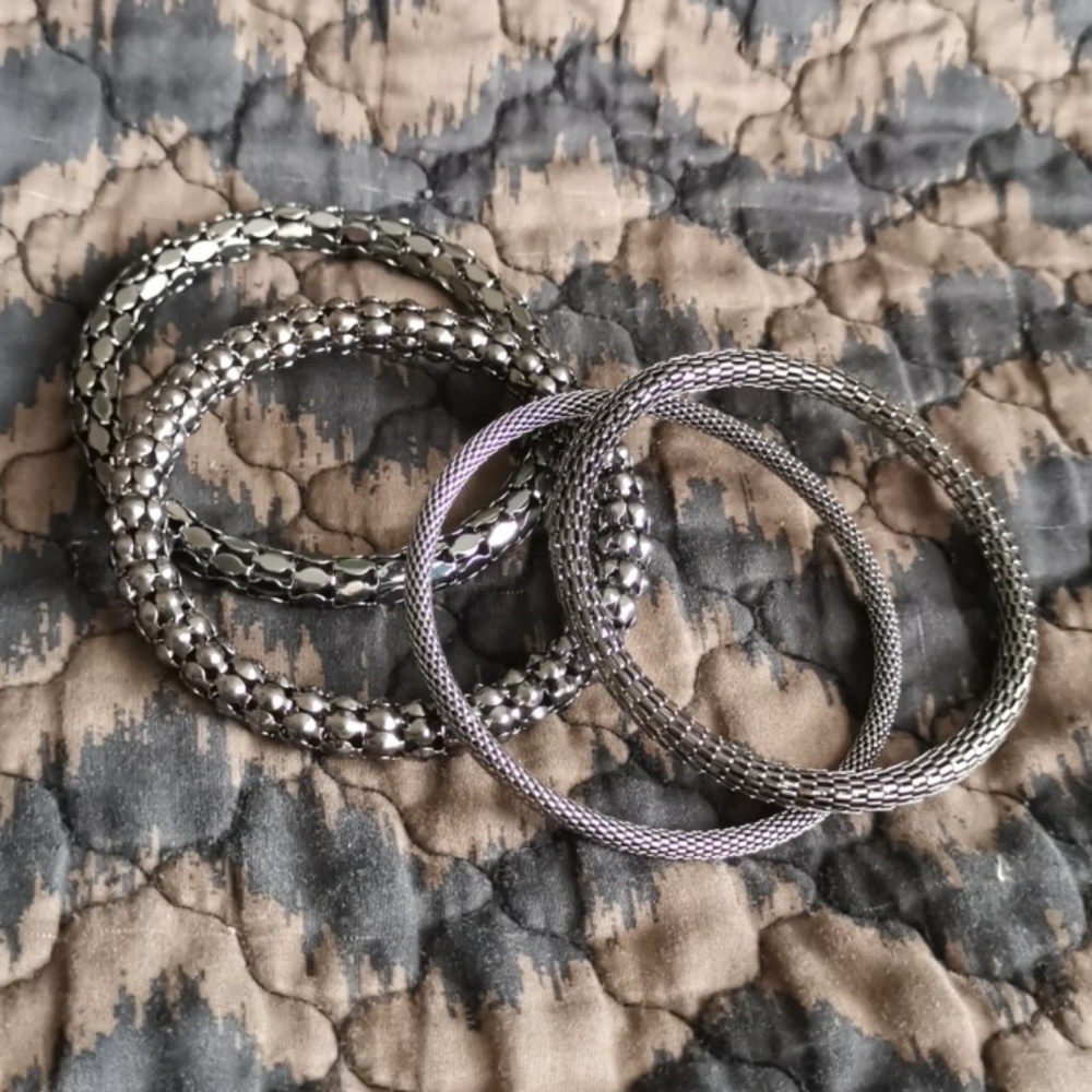 Gunmetal Gray Bangles